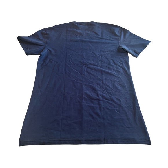 BYLT Drop Cut Lux Shirt Men’s NAVY Short Sleeve Athletic Fit Men's Size medium - Picture 2 of 4